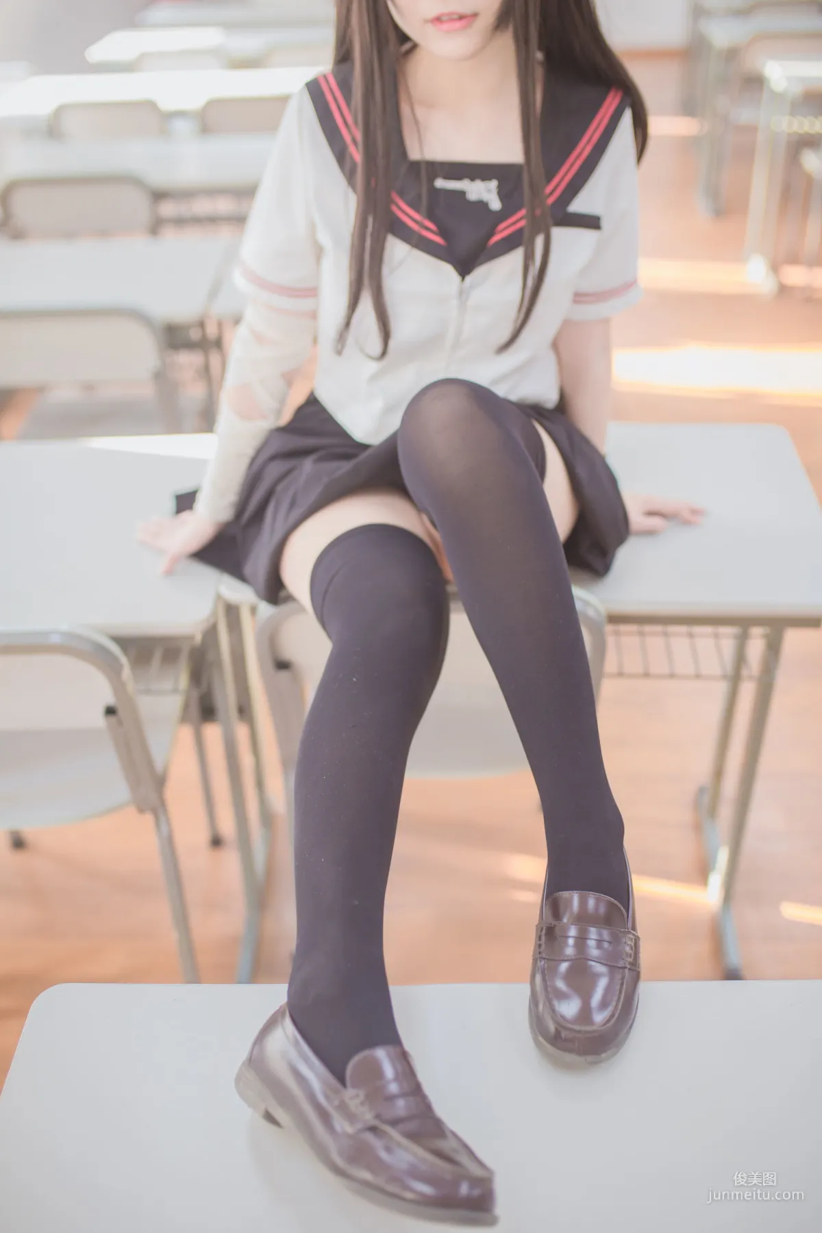 Yoko宅夏Cos《黑絲JK》 [COSPLAY美女] 寫真集 9