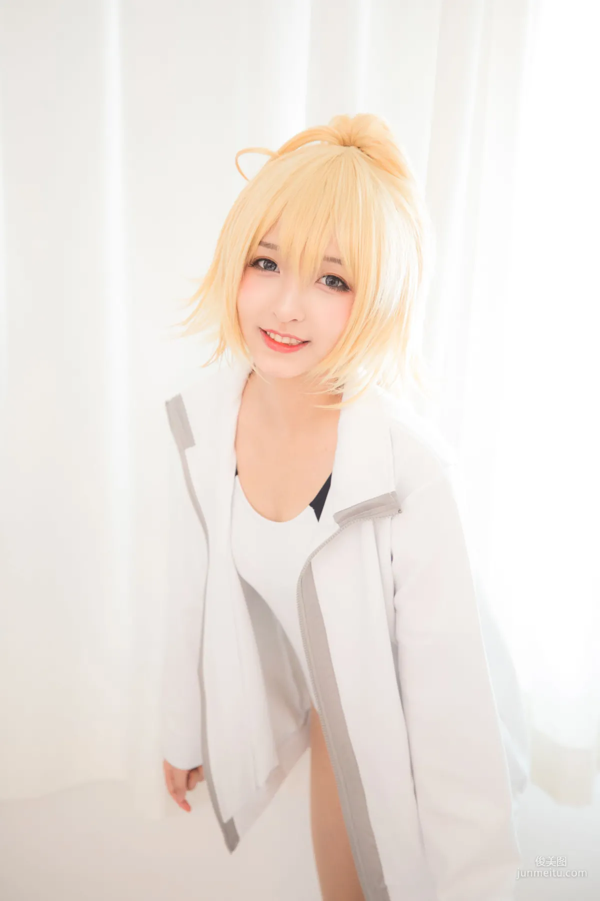 Kagurazaka Mafuyu Jeanne Swimsuit [Cosplay Girl] Photo Set photo 1