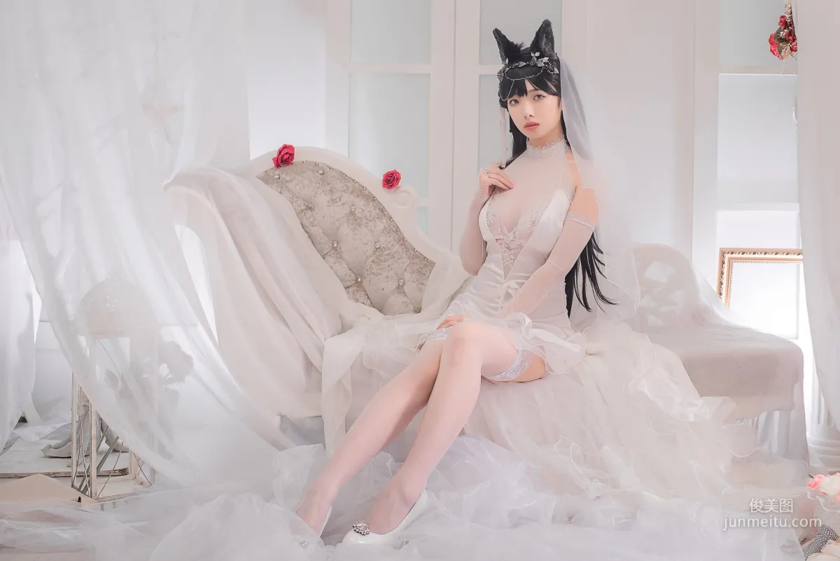 Wenmei Bujiang Daoli, Atago Bride [COSPLAY Web Idols] Photo Set photo 2