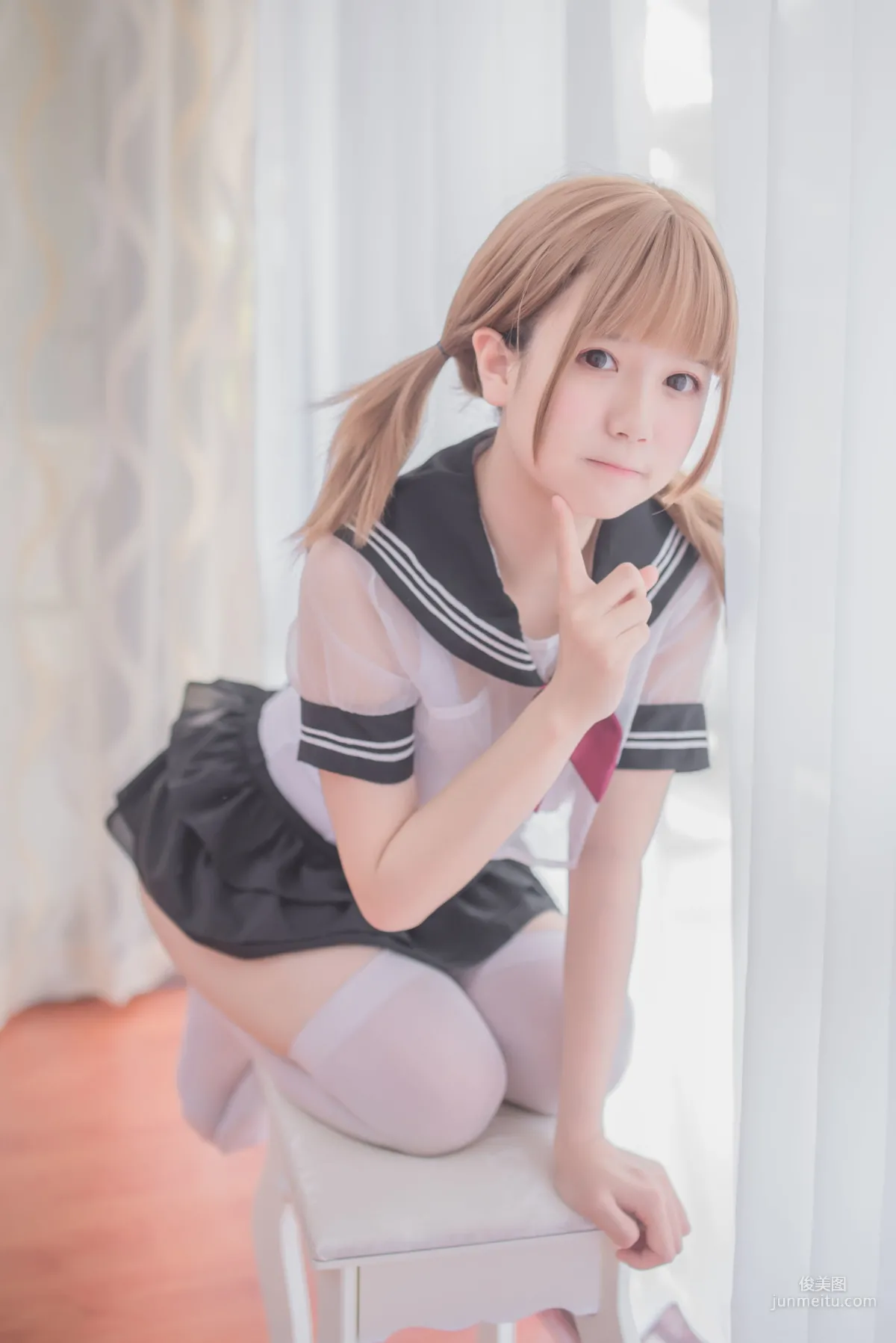 白金Saki《學生服》 [COSPLAY福利] 寫真集 15