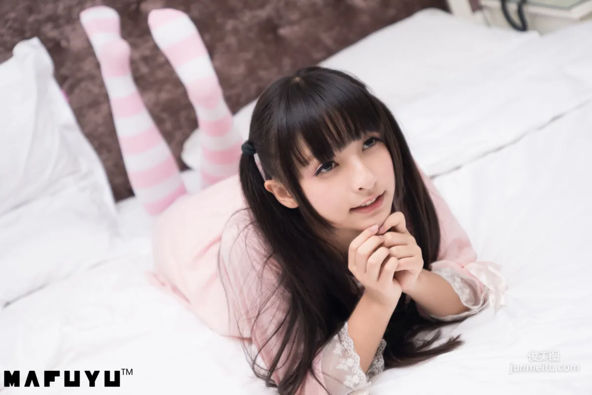 Shenle Banzhen Dong, Pink and White Stripes Series [Cosplay Collection] Photo Set photo 33