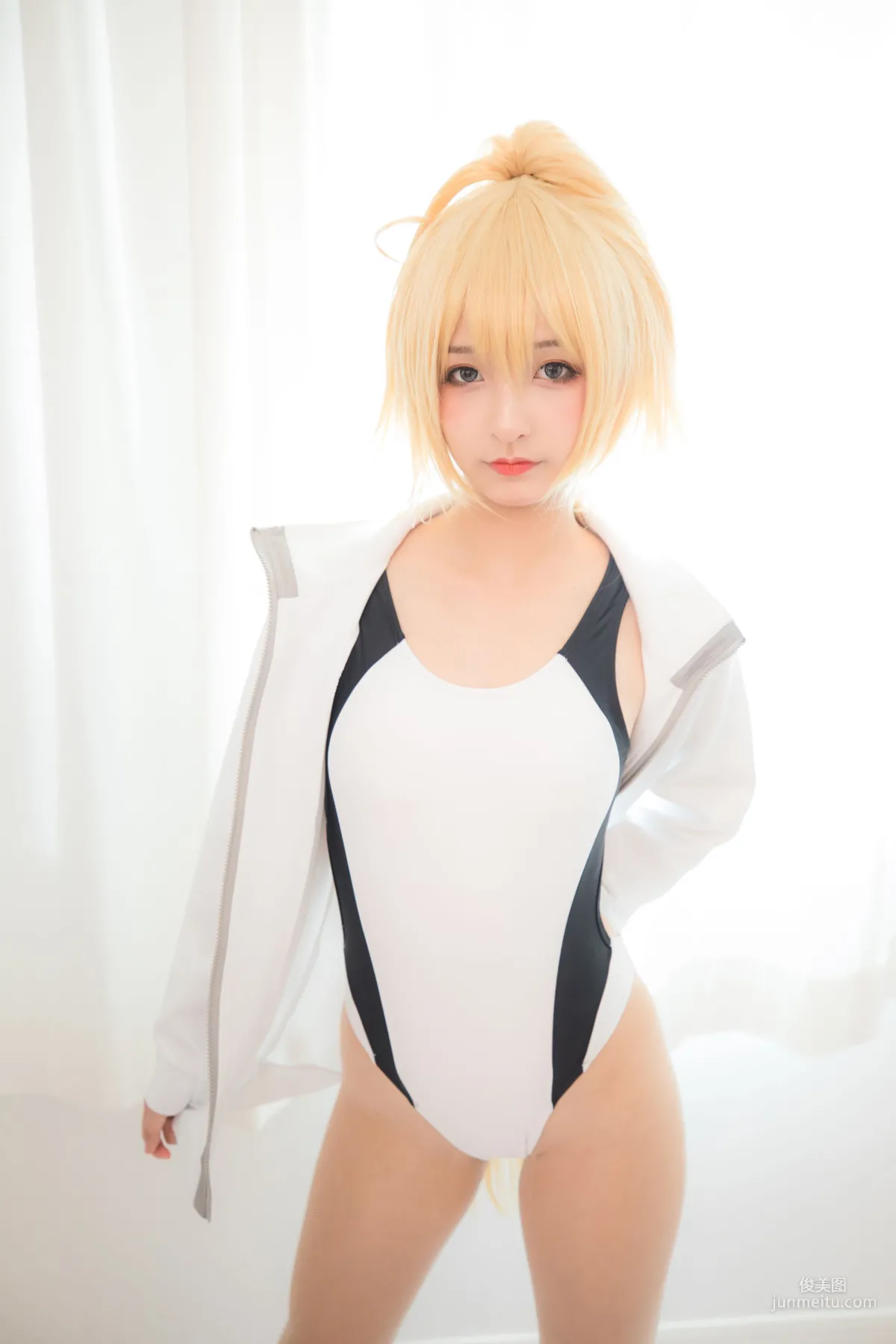 Kagurazaka Mafuyu Jeanne Swimsuit [Cosplay Girl] Photo Set photo 3