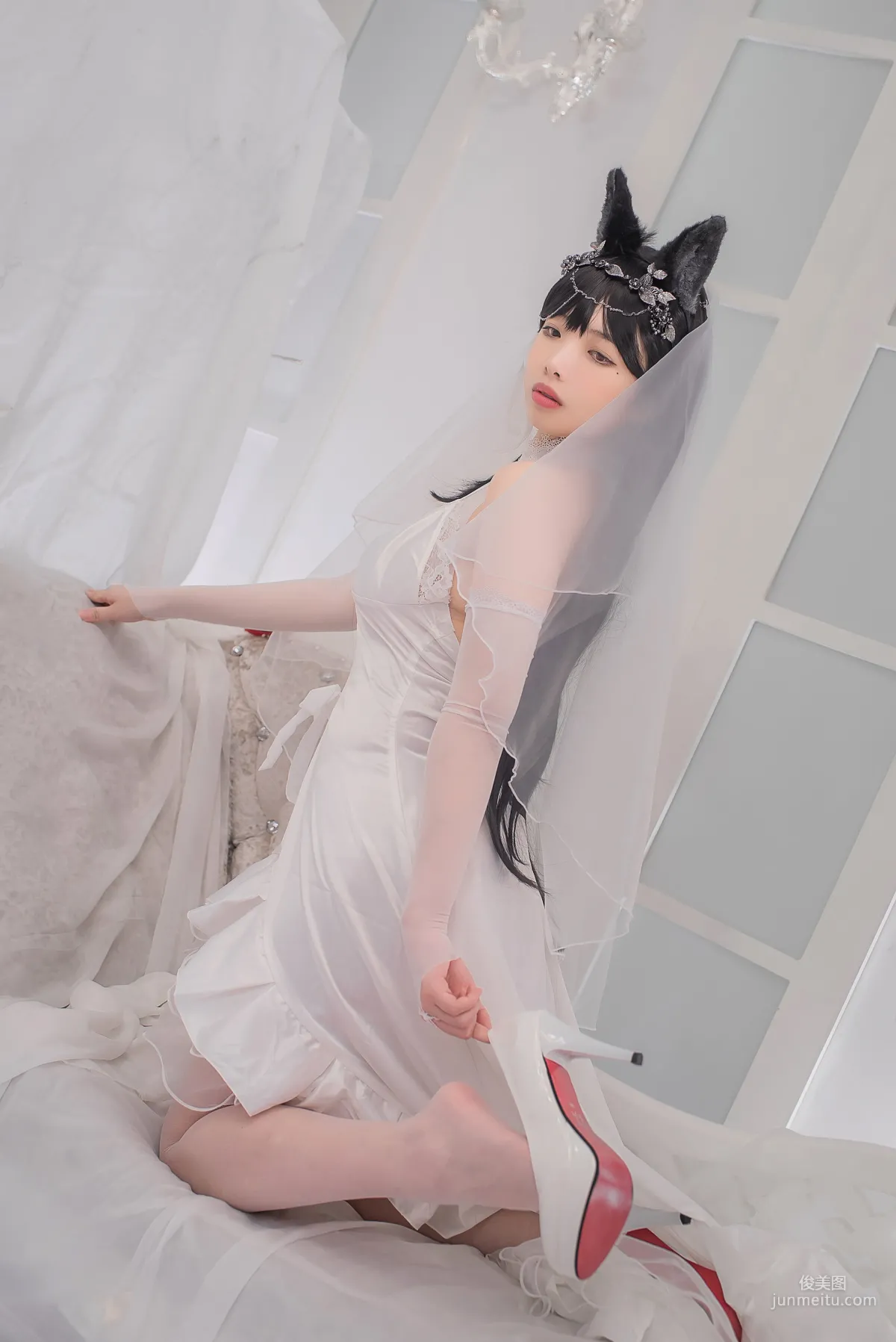 Wenmei Bujiang Daoli, Atago Bride [COSPLAY Web Idols] Photo Set photo 7