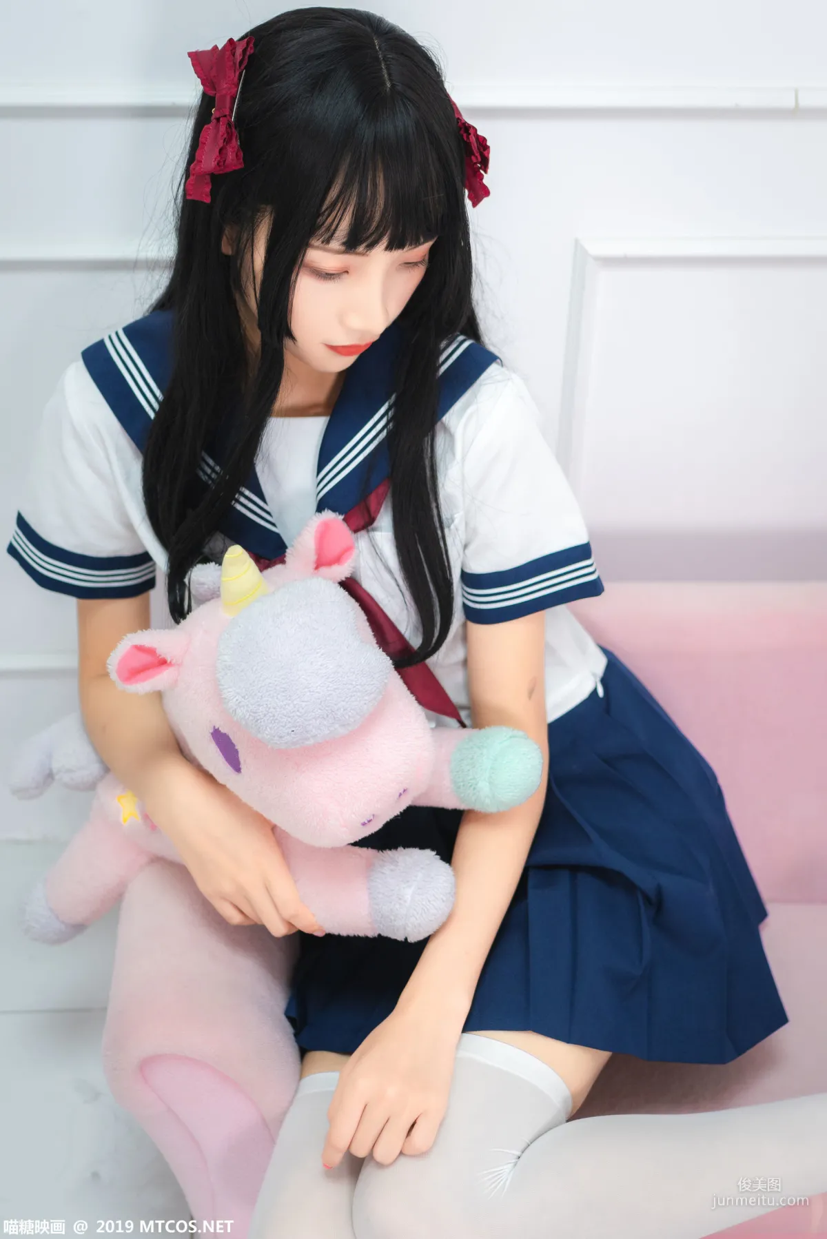 《藍白水手服少女》 [喵糖映畫] VOL.012 寫真集 19