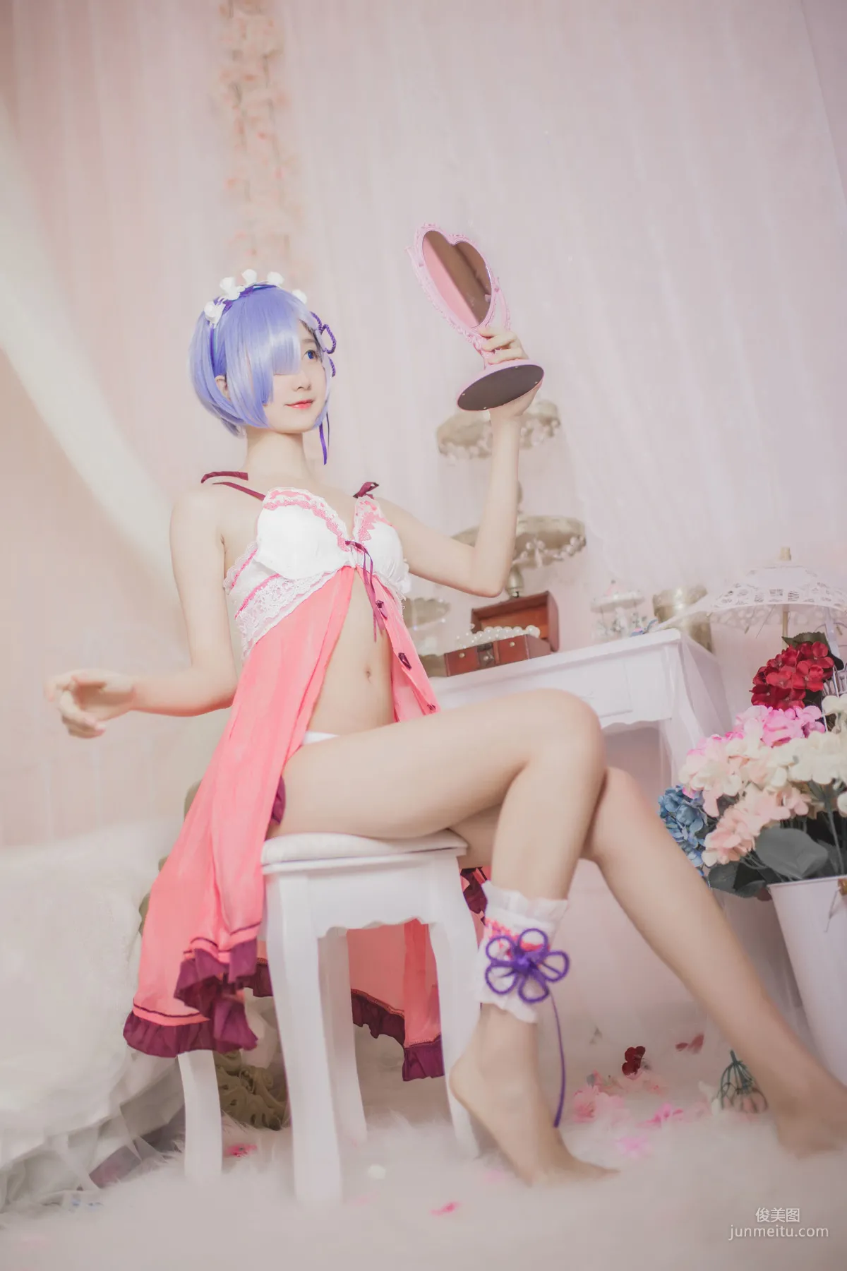 Mu Mianmian OwO Rem Pajamas [COSER Beauty] Photo Set photo 9