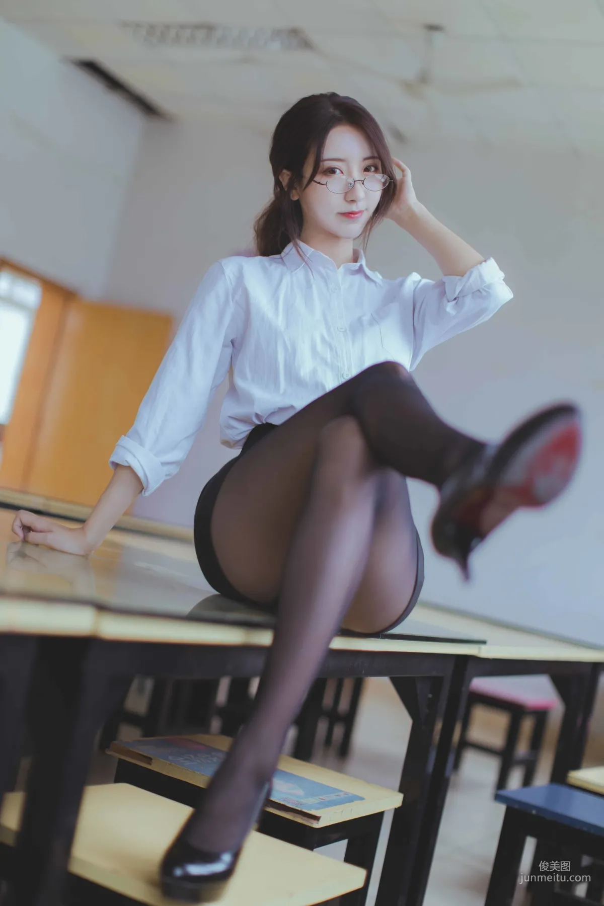 COSER黑川《黑丝教师》  [COSPLAY福利] 写真集1