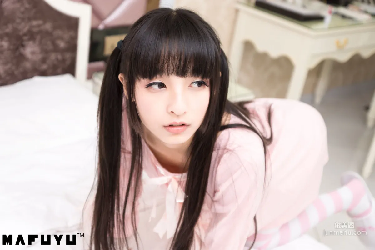 Shenle Banzhen Dong, Pink and White Stripes Series [Cosplay Collection] Photo Set photo 16