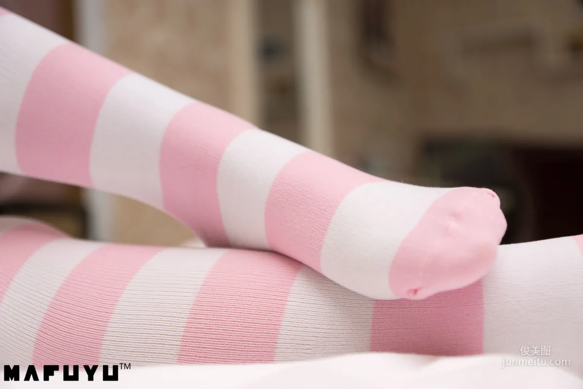 Shenle Banzhen Dong, Pink and White Stripes Series [Cosplay Collection] Photo Set photo 82