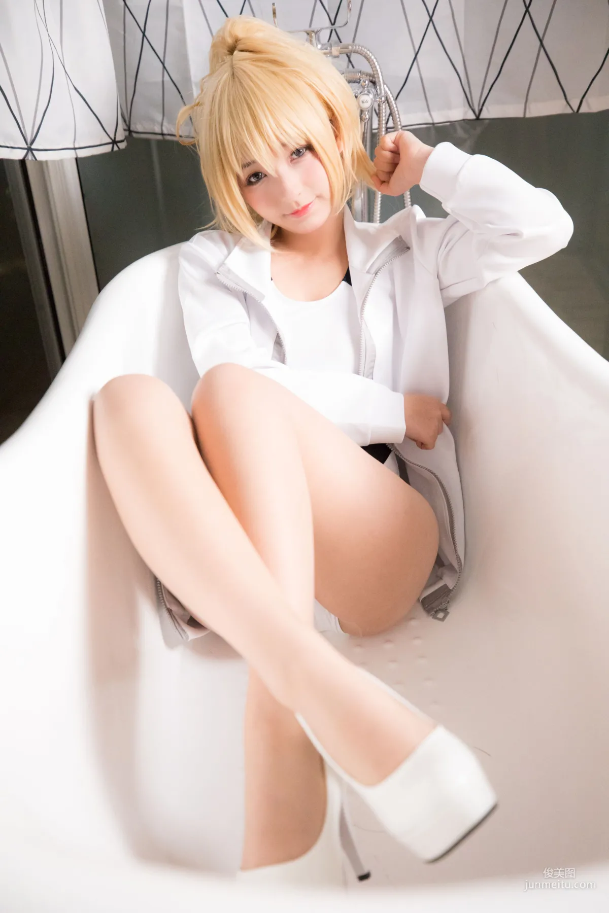 Kagurazaka Mafuyu Jeanne Swimsuit [Cosplay Girl] Photo Set photo 56