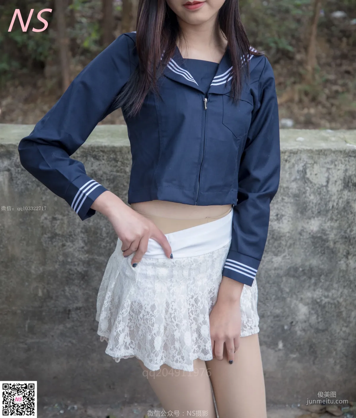 北北《制服肉丝超短裙》 [纳丝摄影] 写真集24