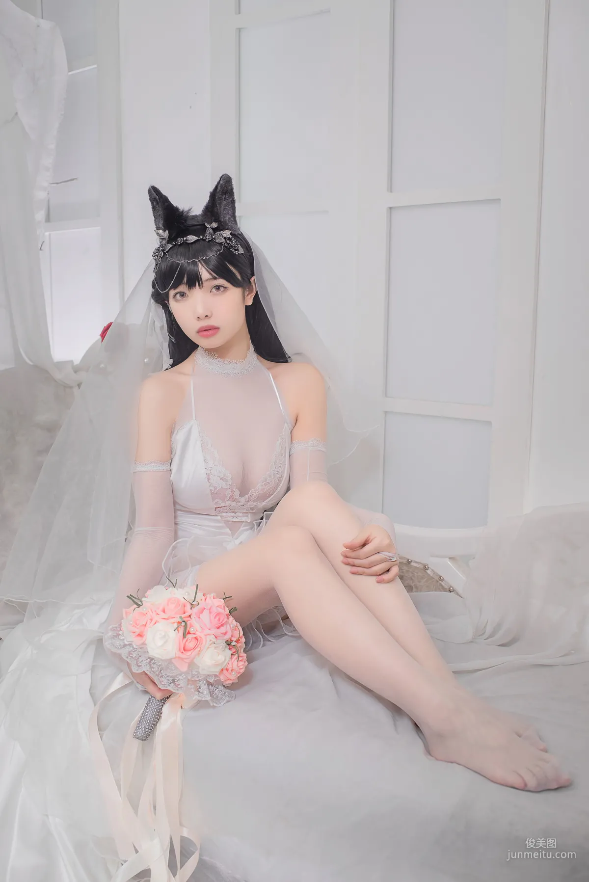 Wenmei Bujiang Daoli, Atago Bride [COSPLAY Web Idols] Photo Set photo 15