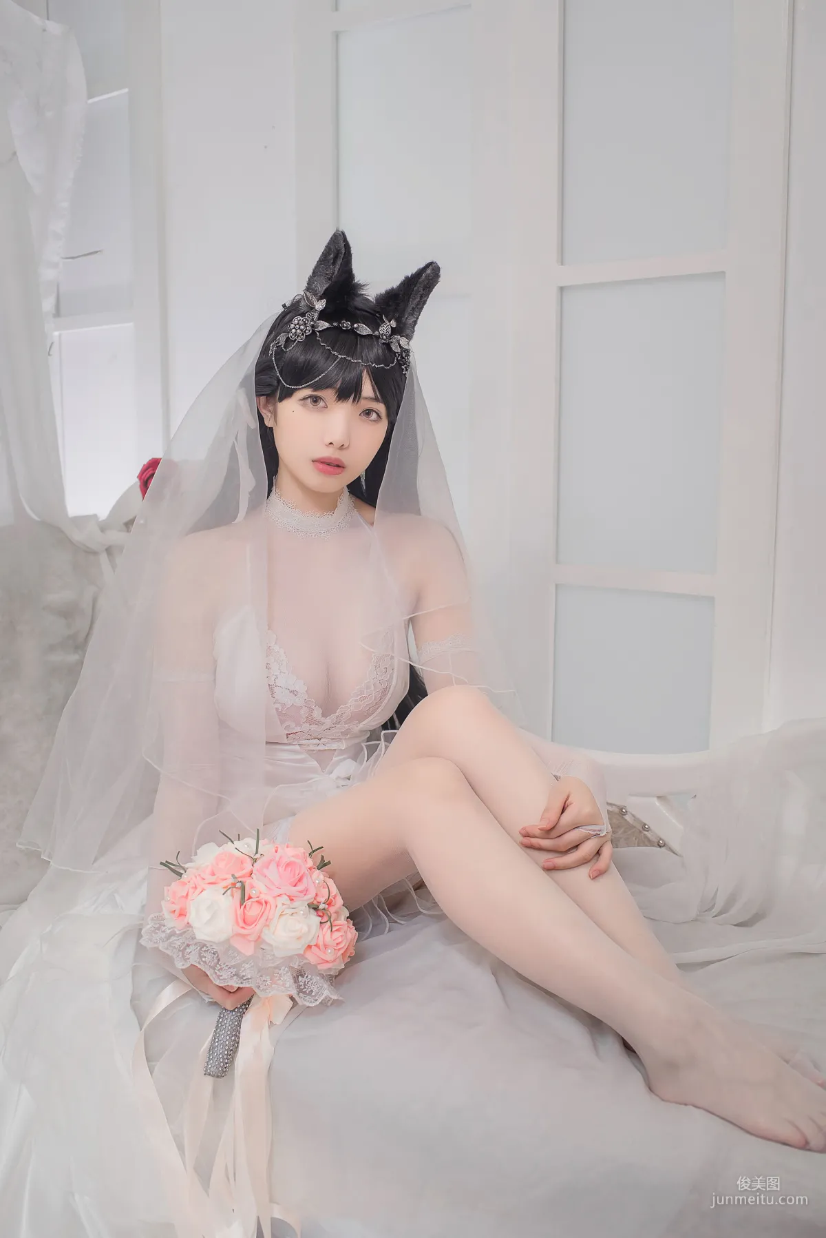 Wenmei Bujiang Daoli, Atago Bride [COSPLAY Web Idols] Photo Set photo 14