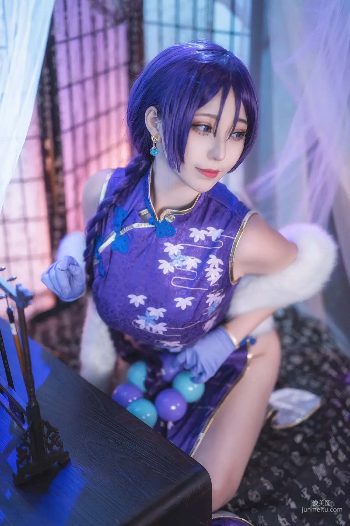 Mengmei Junye tako, FGO Nai Guang Cheongsam [COSPLAY Fan Benefits] Photo Set photo 4
