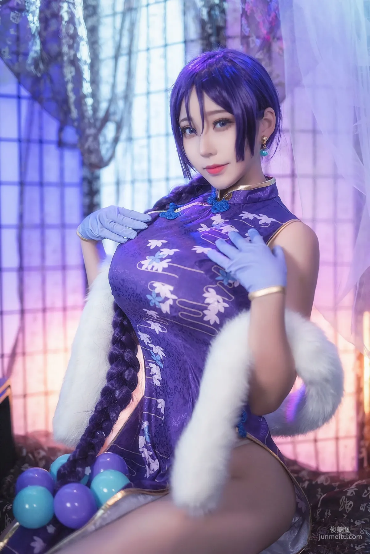 Mengmei Junye tako, FGO Nai Guang Cheongsam [COSPLAY Fan Benefits] Photo Set photo 13