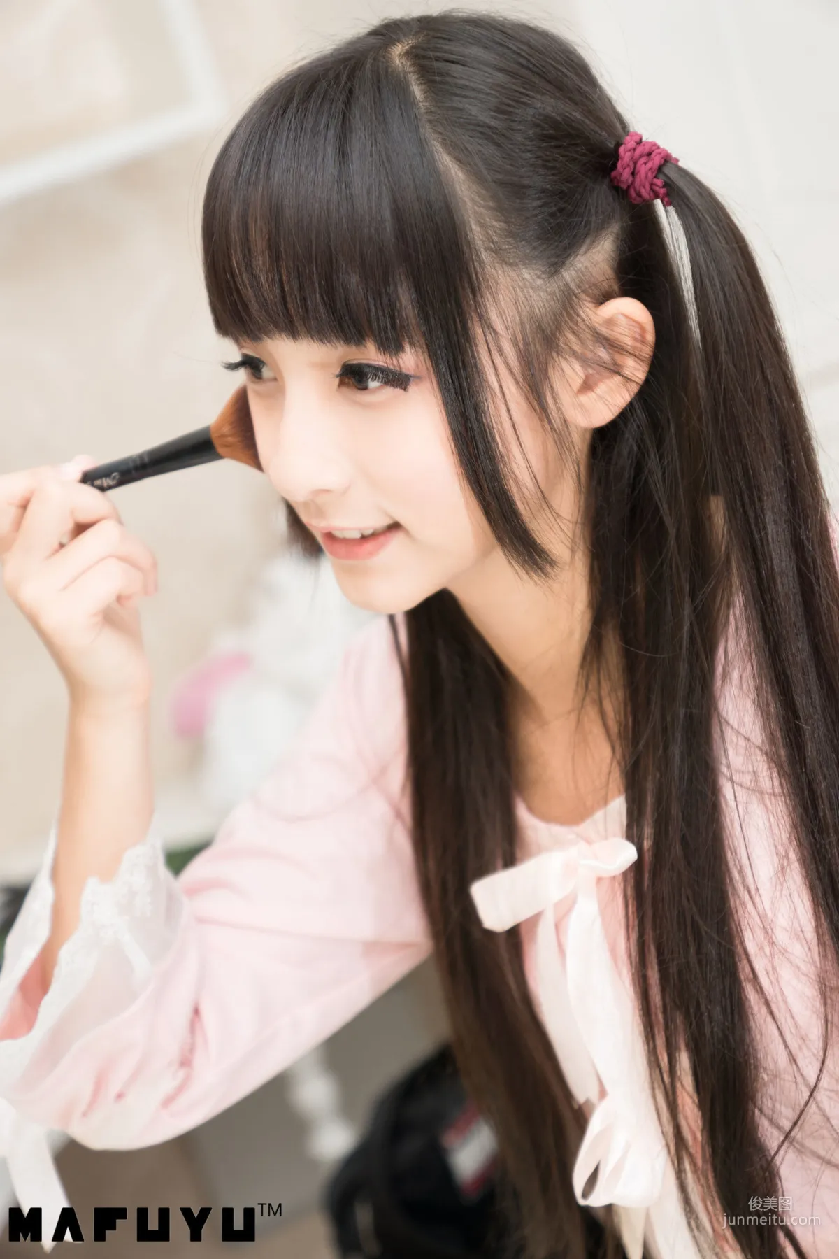 Shenle Banzhen Dong, Pink and White Stripes Series [Cosplay Collection] Photo Set photo 4