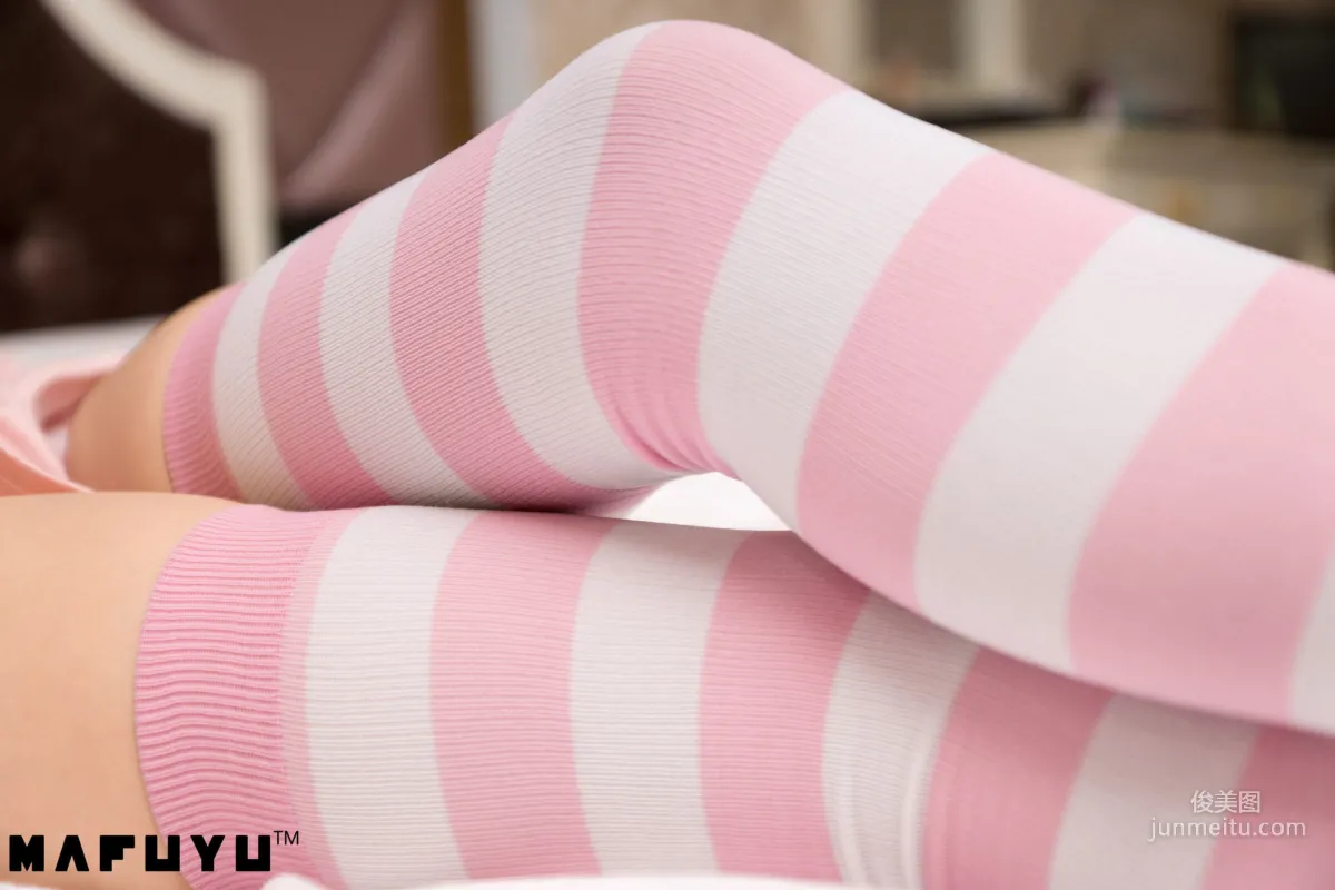 Shenle Banzhen Dong, Pink and White Stripes Series [Cosplay Collection] Photo Set photo 86