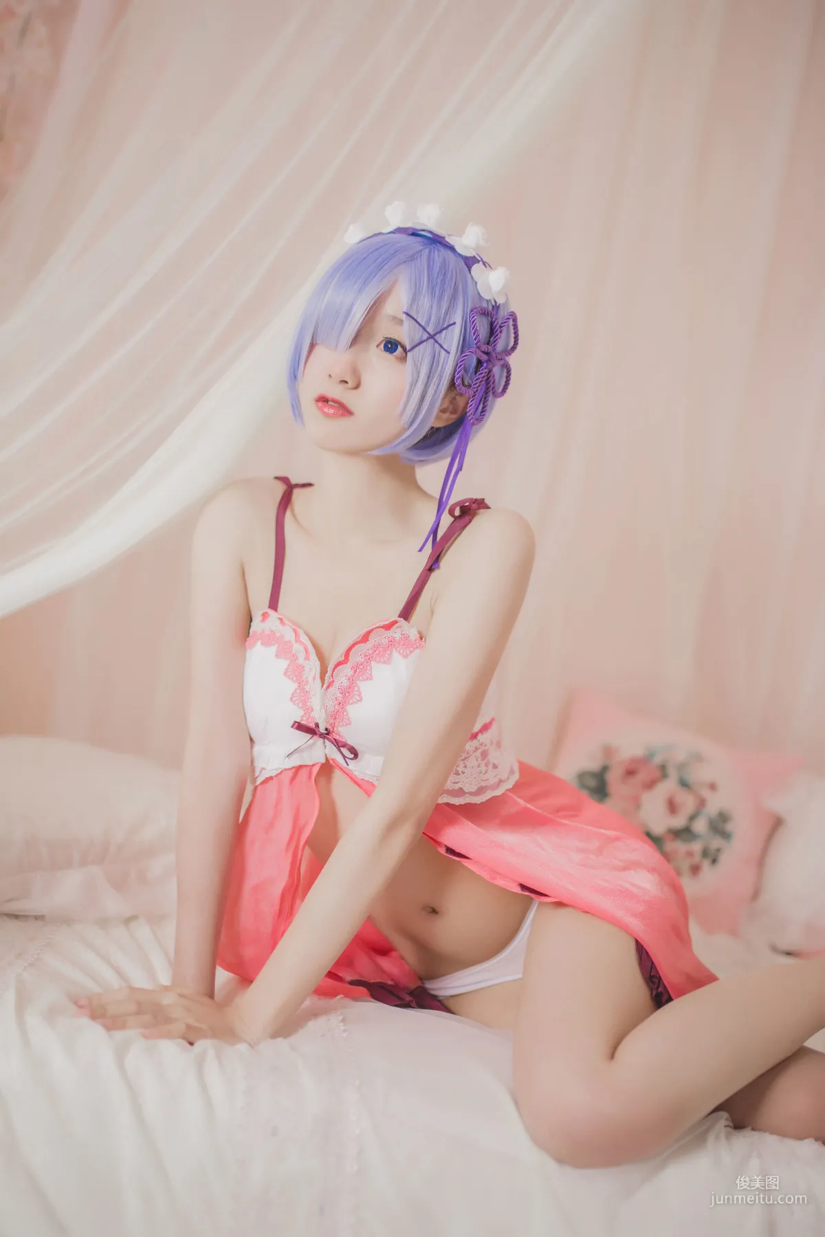 Mu Mianmian OwO Rem Pajamas [COSER Beauty] Photo Set photo 18