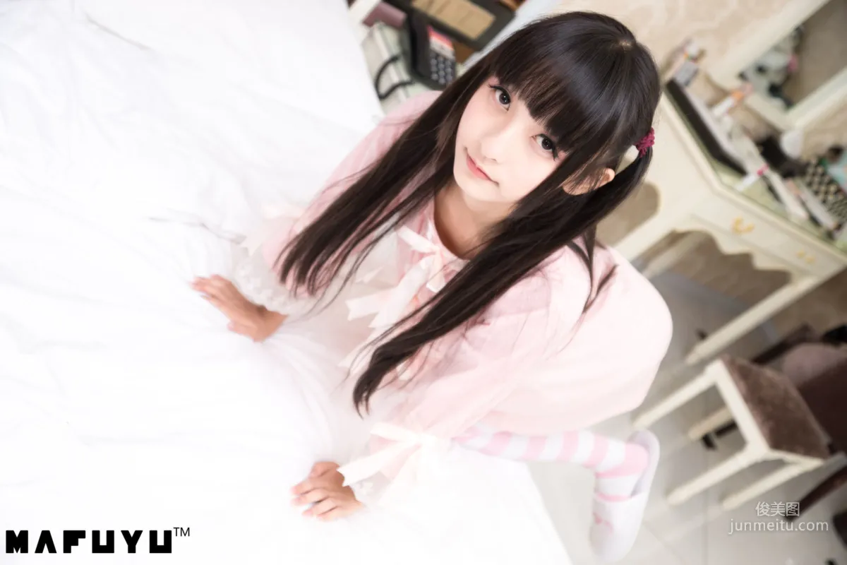 Shenle Banzhen Dong, Pink and White Stripes Series [Cosplay Collection] Photo Set photo 15