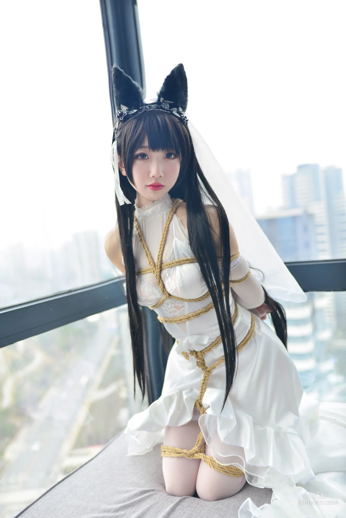雪琪SAMA《爱宕婚纱》 [福利COSPLAY] 写真集38