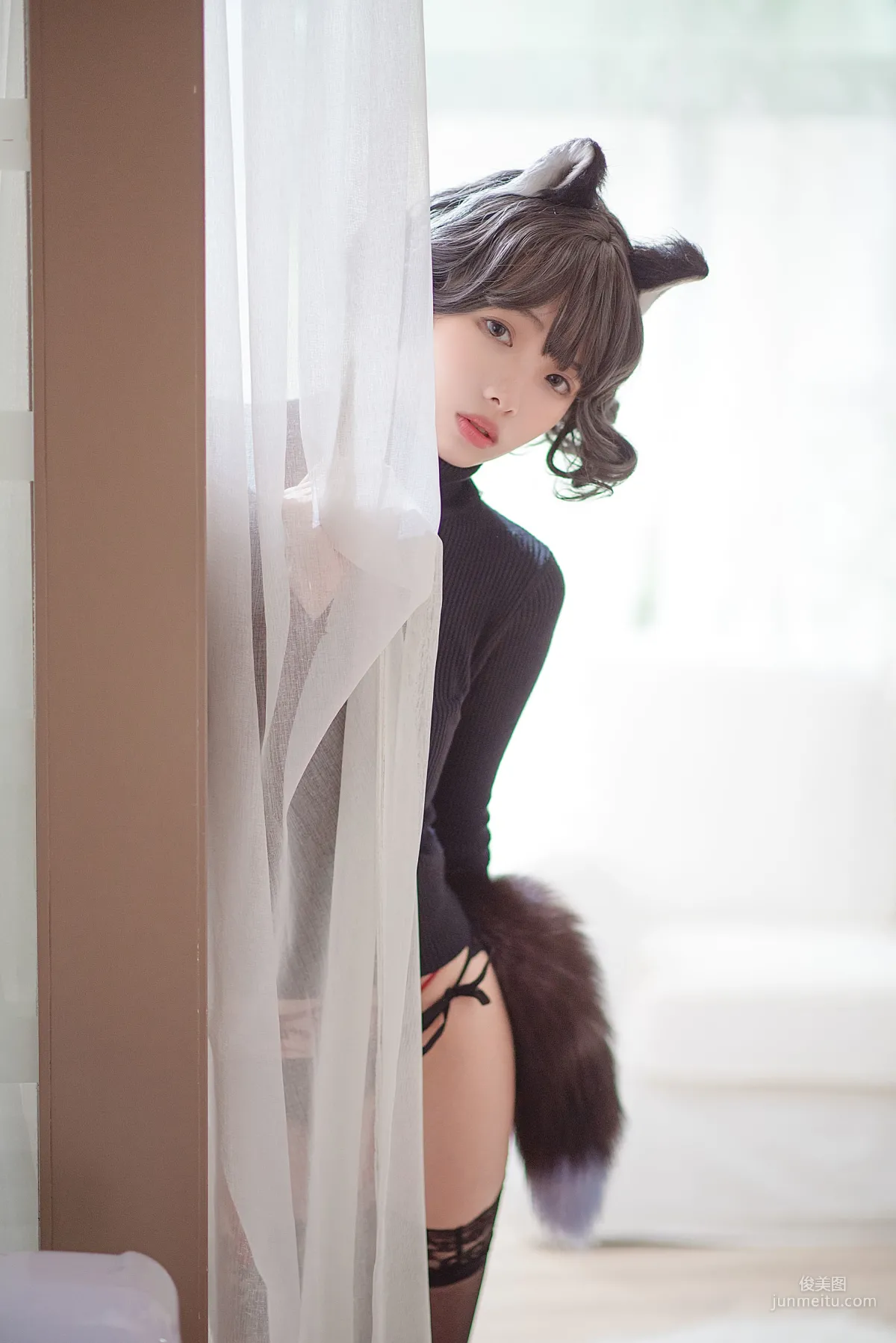 Wenmei Bujiang Daoli, Black Cat Lingerie [COSPLAY] Photo Set photo 15