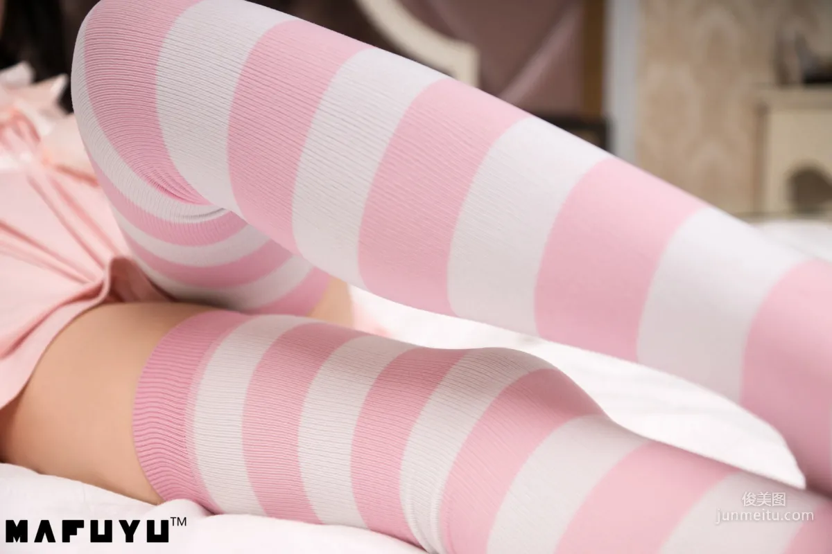 Shenle Banzhen Dong, Pink and White Stripes Series [Cosplay Collection] Photo Set photo 85