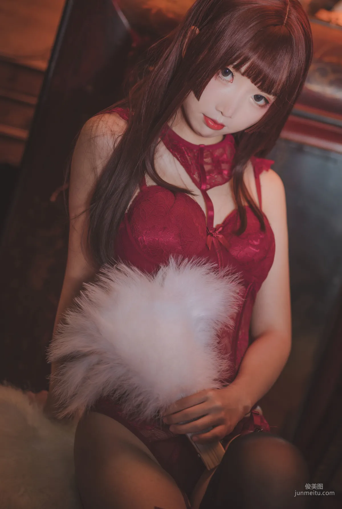 Mianbing Xianer, Inner Girl + Red Corset [Web Idols] Photo Set photo 11