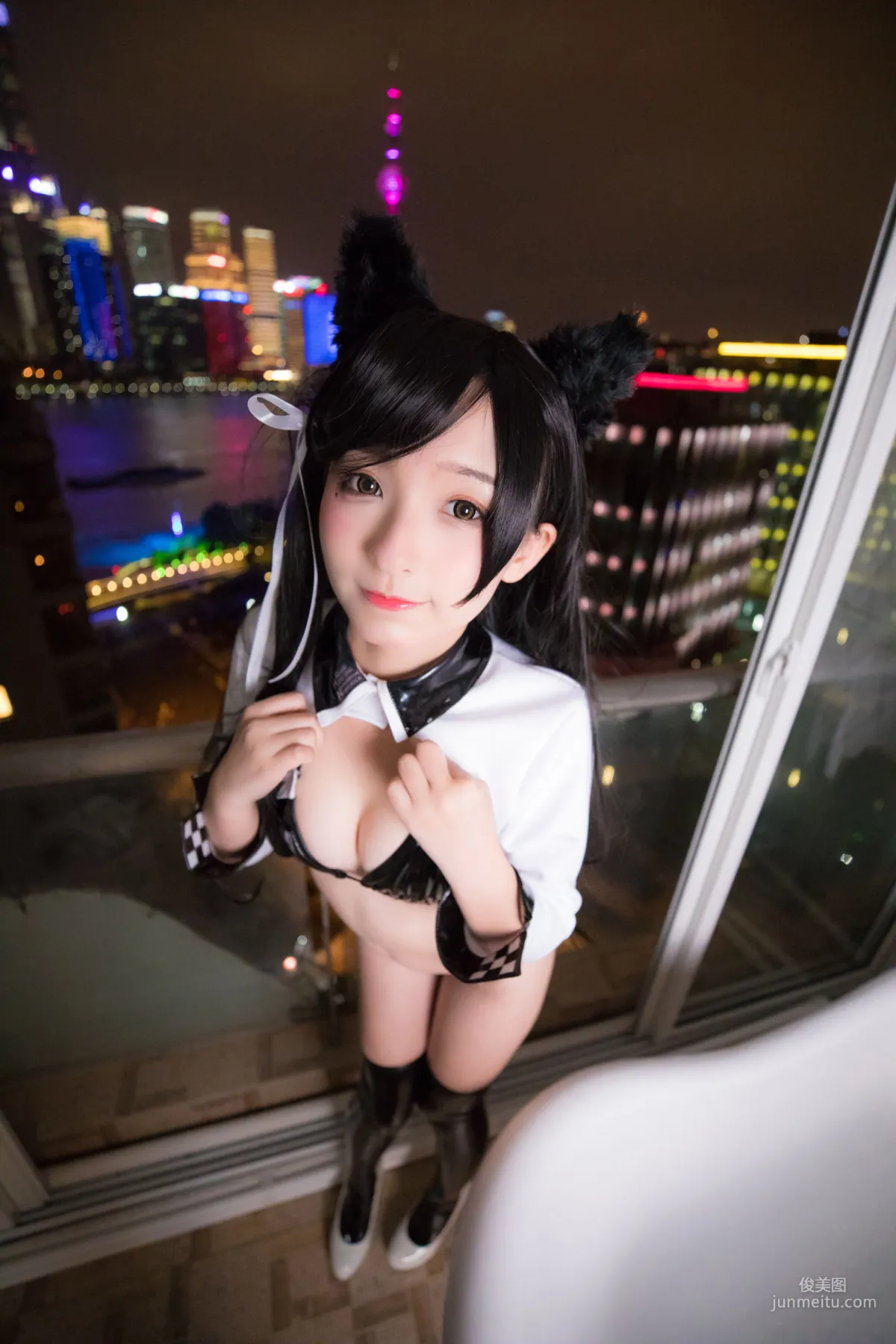 Shenle Banzhen Dong, ATAGO-LATEX VER (Latex Stockings) [Cosplay Bonus] Photo Set photo 42