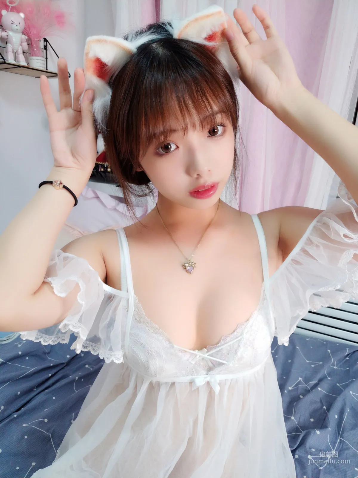 Wenmei Bujiang Daoli Self-Shot Book (Book 1) White Cat [Cosplay Collection] Photo Set photo 21