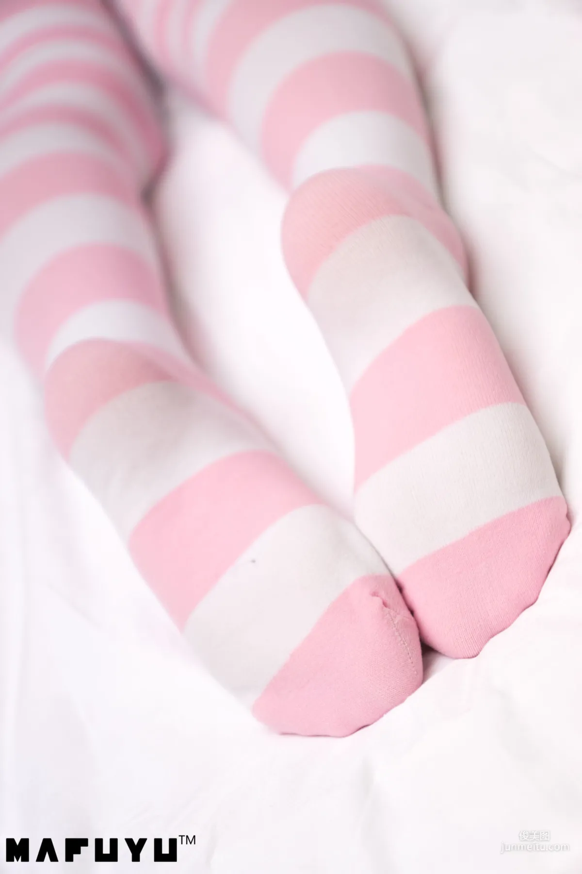 Shenle Banzhen Dong, Pink and White Stripes Series [Cosplay Collection] Photo Set photo 74