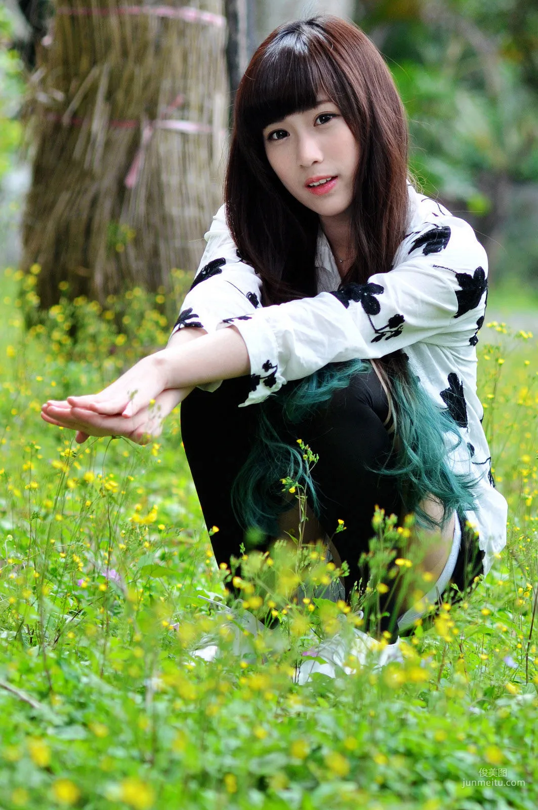 Zhang Chushan, Taipei Zhongshan Station McDonald's, School Beauty Goddess Park Fresh Outdoor Shoot Photo Set photo 46