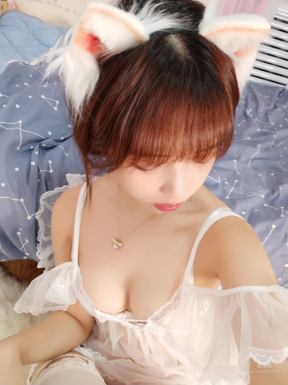 Wenmei Bujiang Daoli Self-Shot Book (Book 1) White Cat [Cosplay Collection] Photo Set photo 15