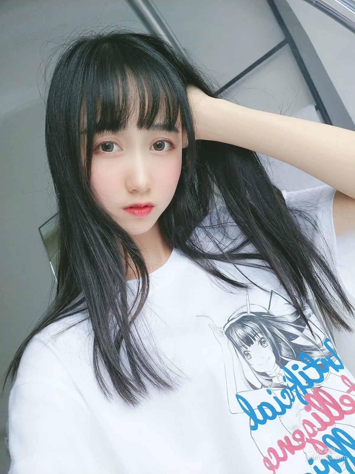 Mu Mianmian OwO《Intelligent Girlfriend T-Shirt》 [COSER Beauty] Photo Set photo 6