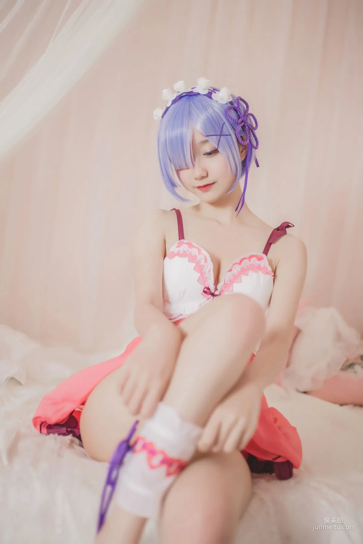 Mu Mianmian OwO Rem Pajamas [COSER Beauty] Photo Set photo 19