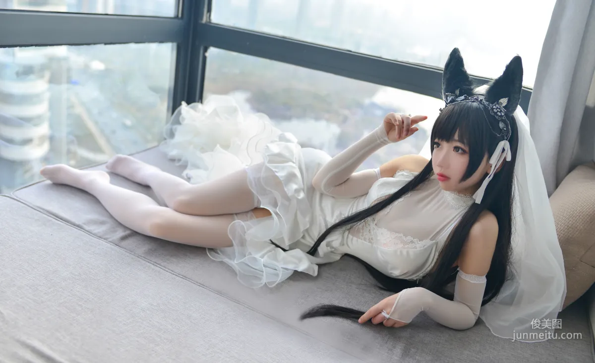 雪琪SAMA《爱宕婚纱》 [福利COSPLAY] 写真集16