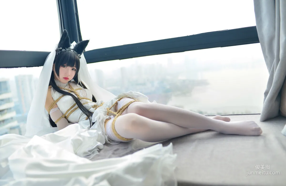 雪琪SAMA《爱宕婚纱》 [福利COSPLAY] 写真集36