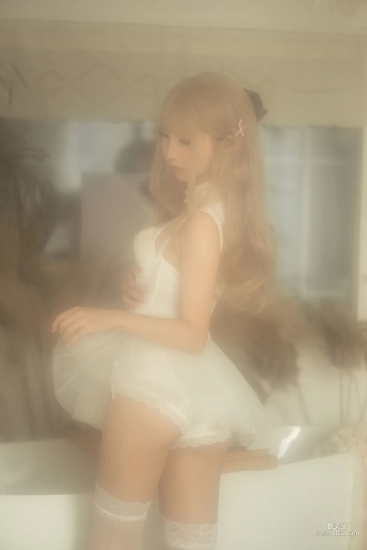 COSER Mianbing Xianer, Retro Lingerie Set [Cosplay] Photo Set photo 6