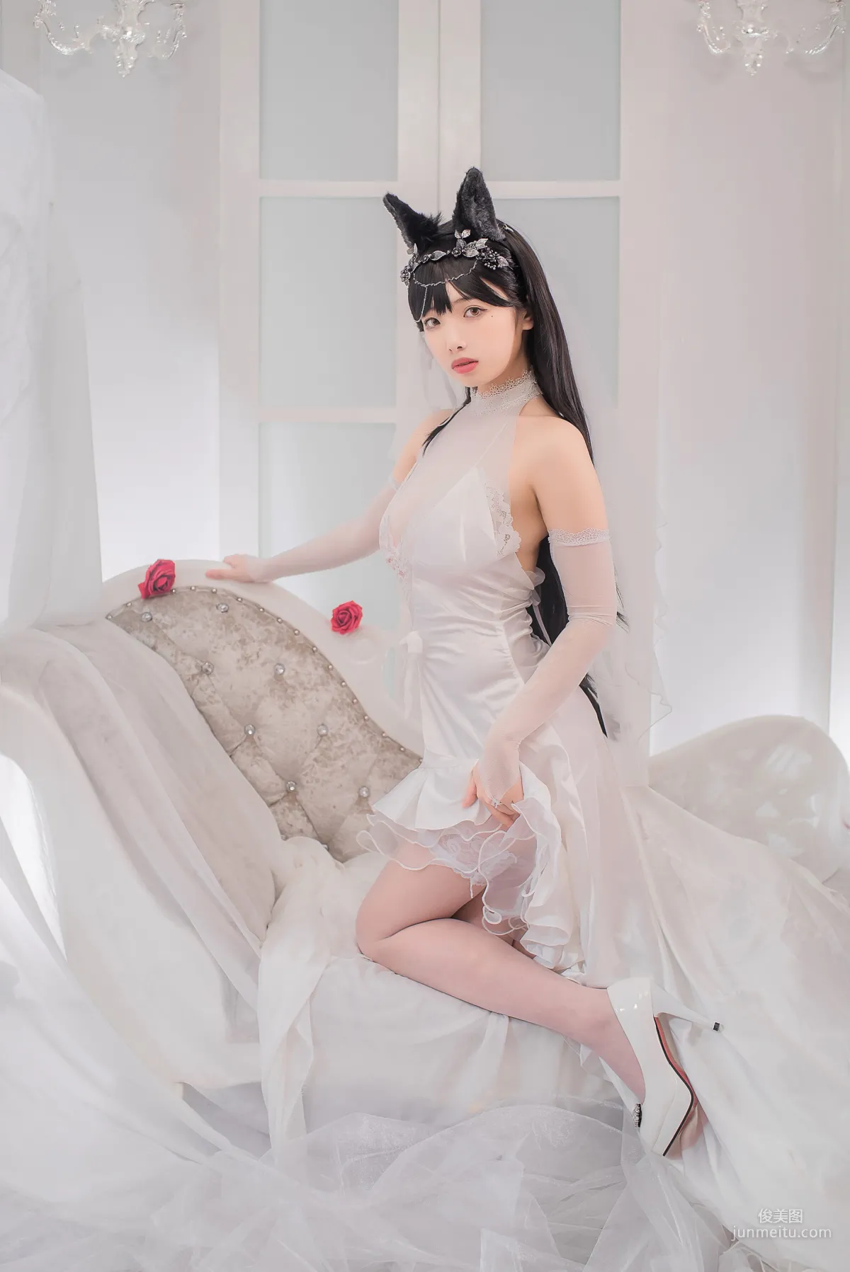 Wenmei Bujiang Daoli, Atago Bride [COSPLAY Web Idols] Photo Set photo 6