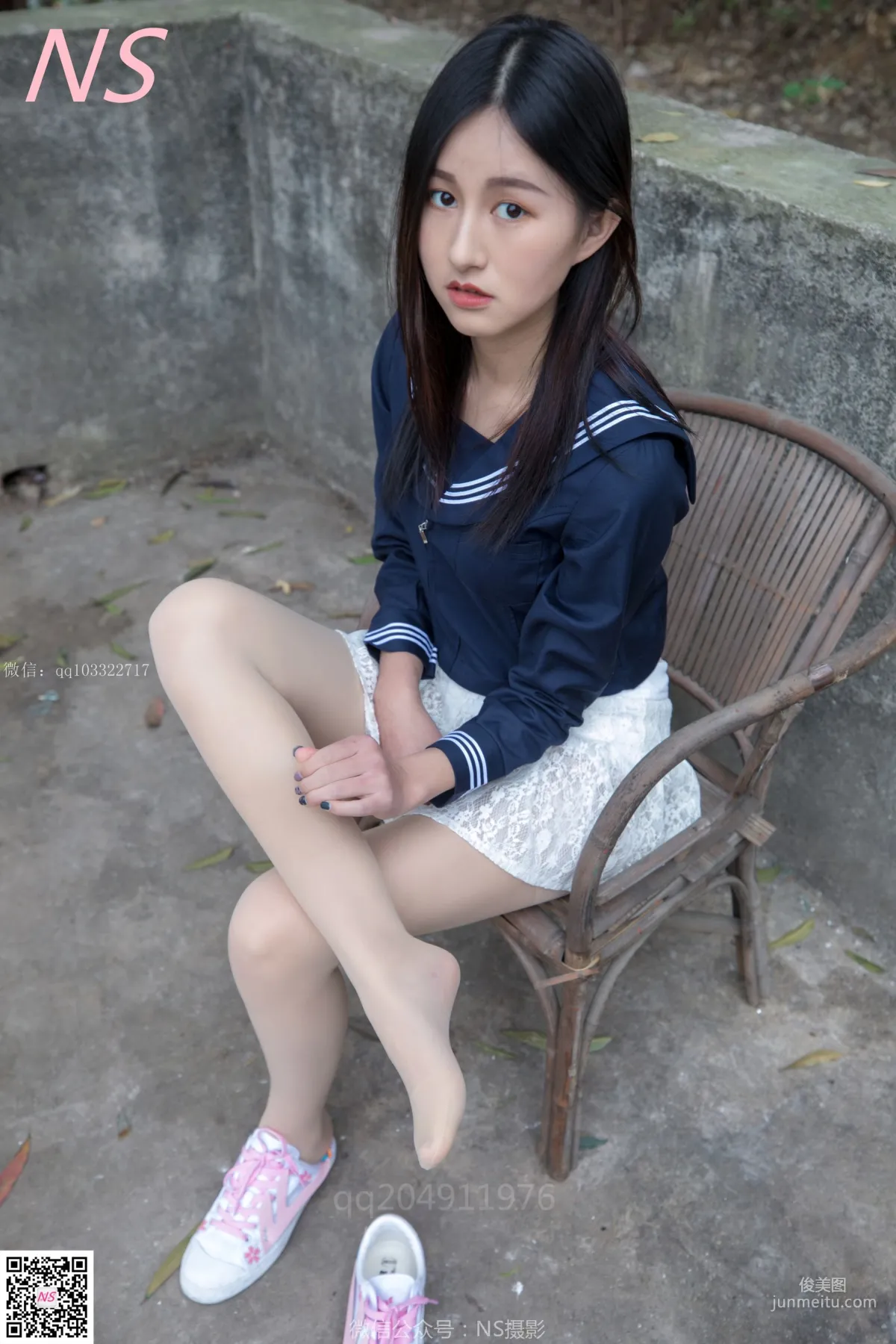 北北《制服肉丝超短裙》 [纳丝摄影] 写真集40