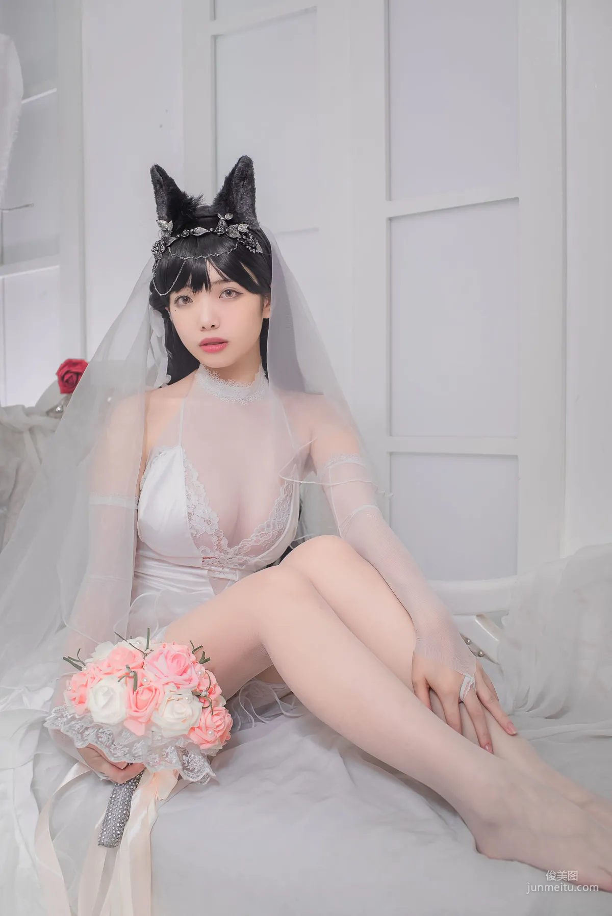Wenmei Bujiang Daoli, Atago Bride [COSPLAY Web Idols] Photo Set photo 13