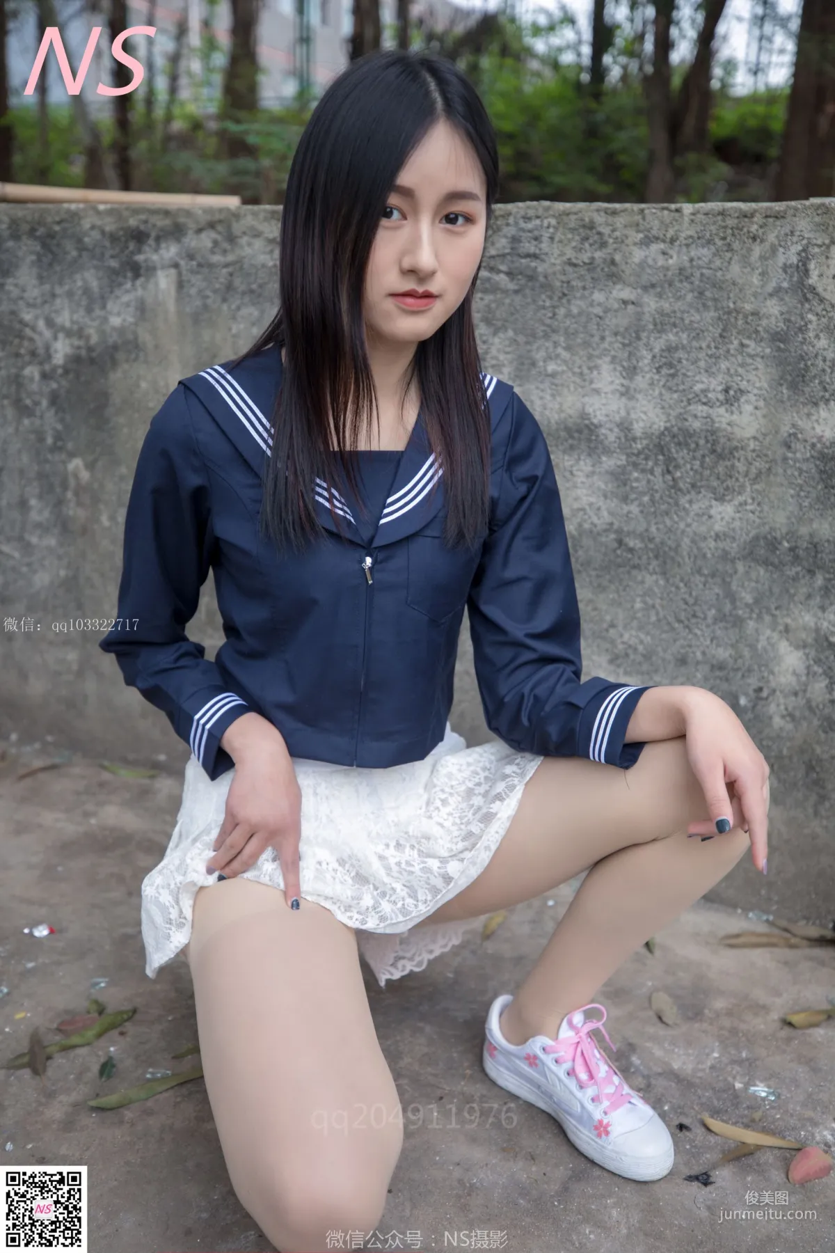 北北《制服肉丝超短裙》 [纳丝摄影] 写真集17
