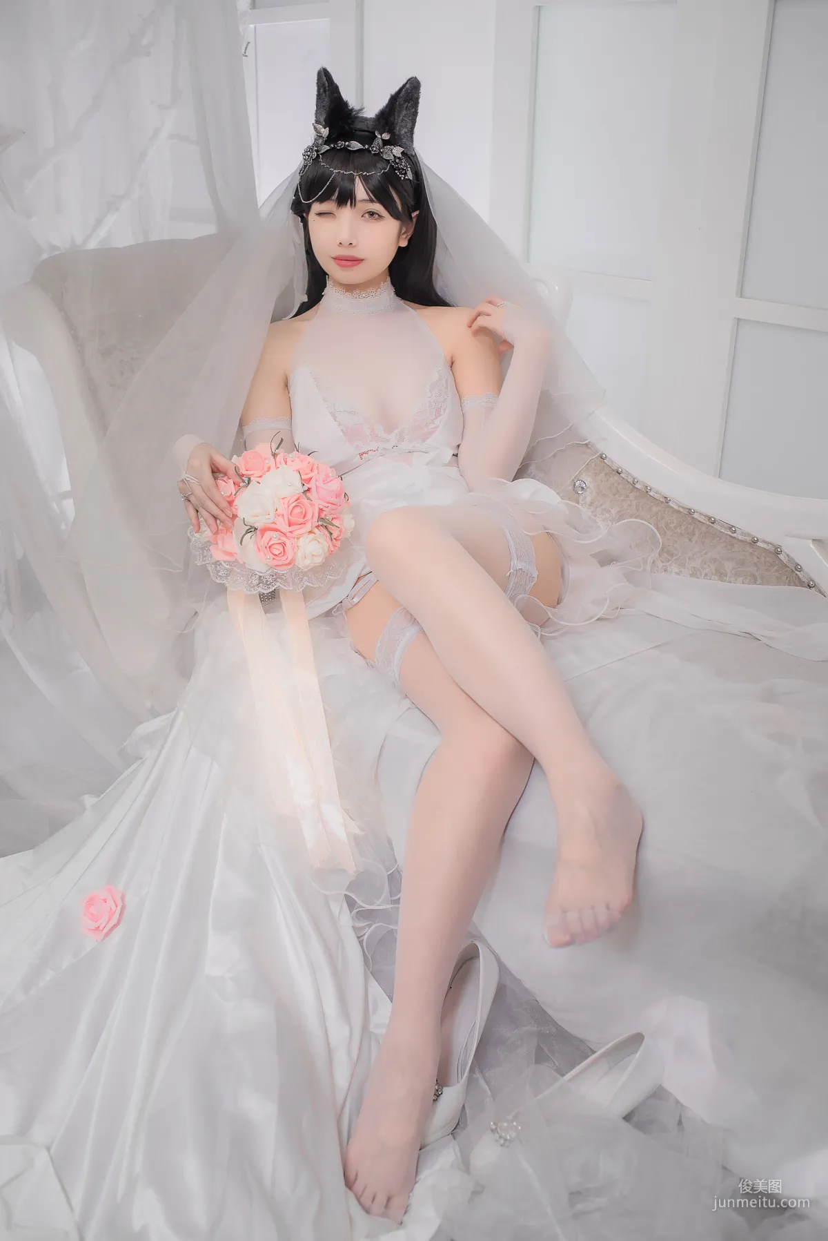 Wenmei Bujiang Daoli, Atago Bride [COSPLAY Web Idols] Photo Set photo 17