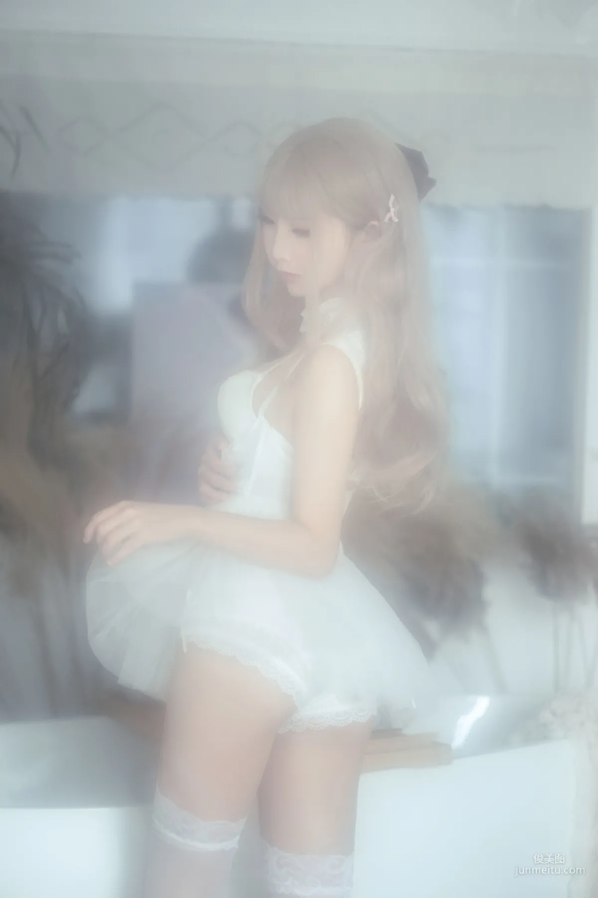 COSER Mianbing Xianer, Retro Lingerie Set [Cosplay] Photo Set photo 9