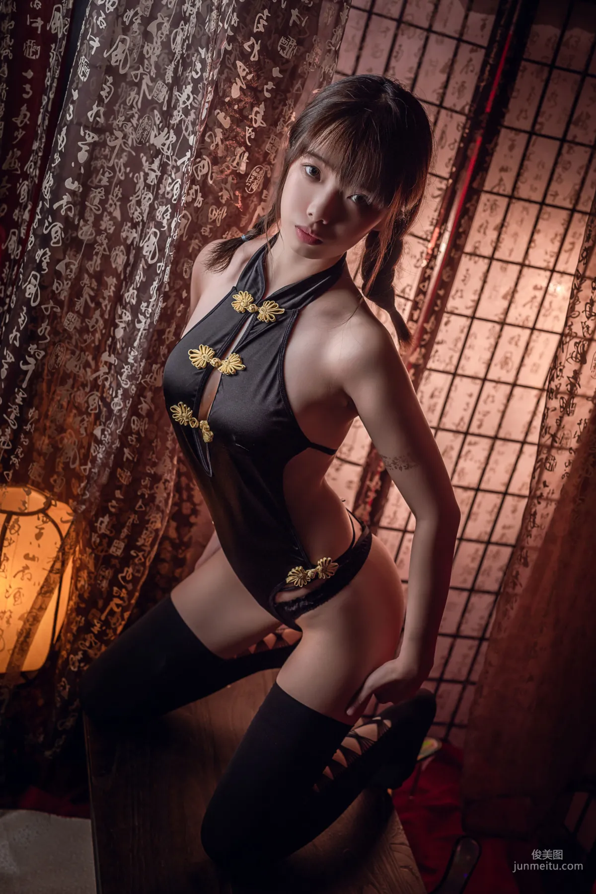 Wenmei Bujiang Daoli Black Silk Dudou [COSPLAY] Photo Set photo 11