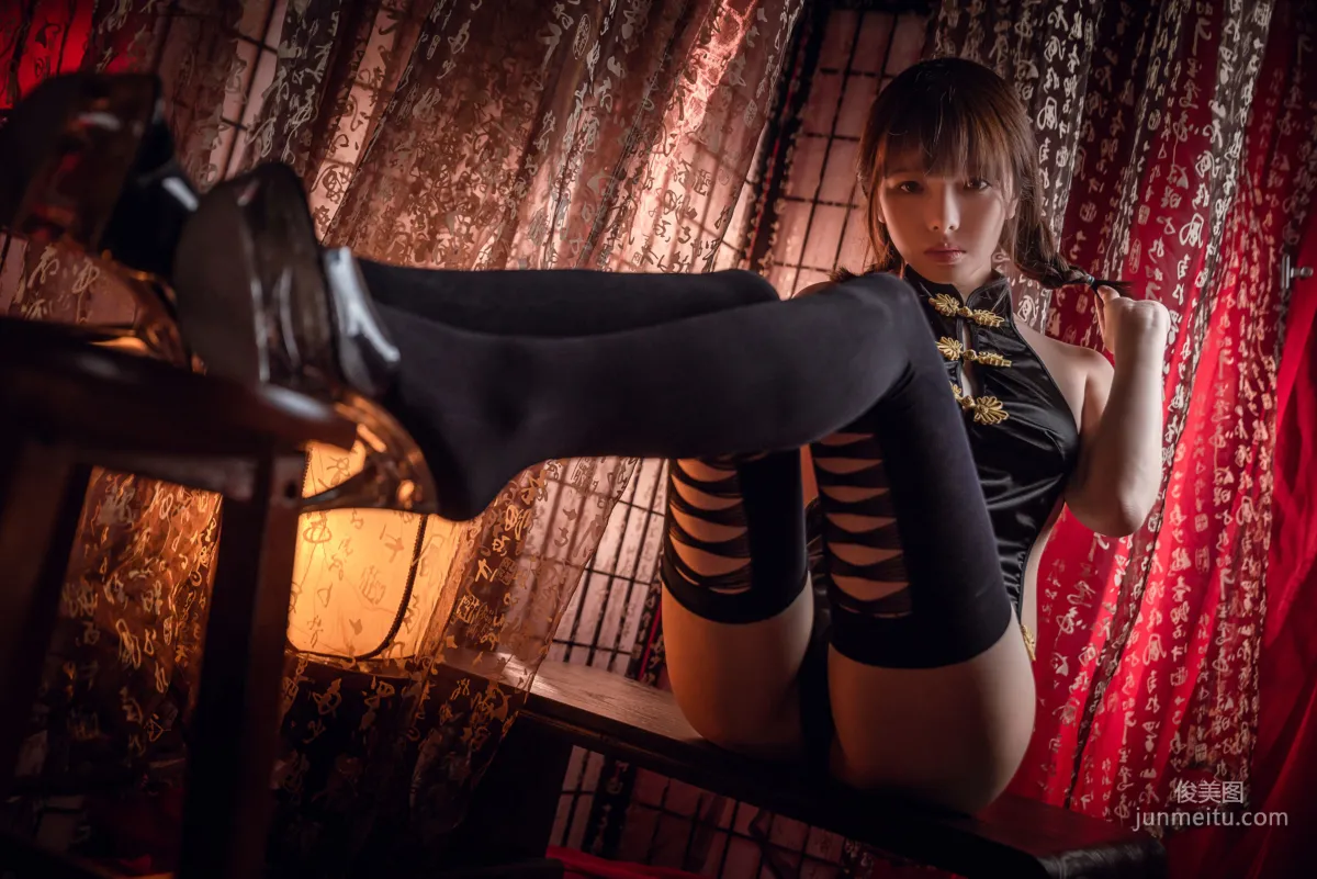 Wenmei Bujiang Daoli Black Silk Dudou [COSPLAY] Photo Set photo 9