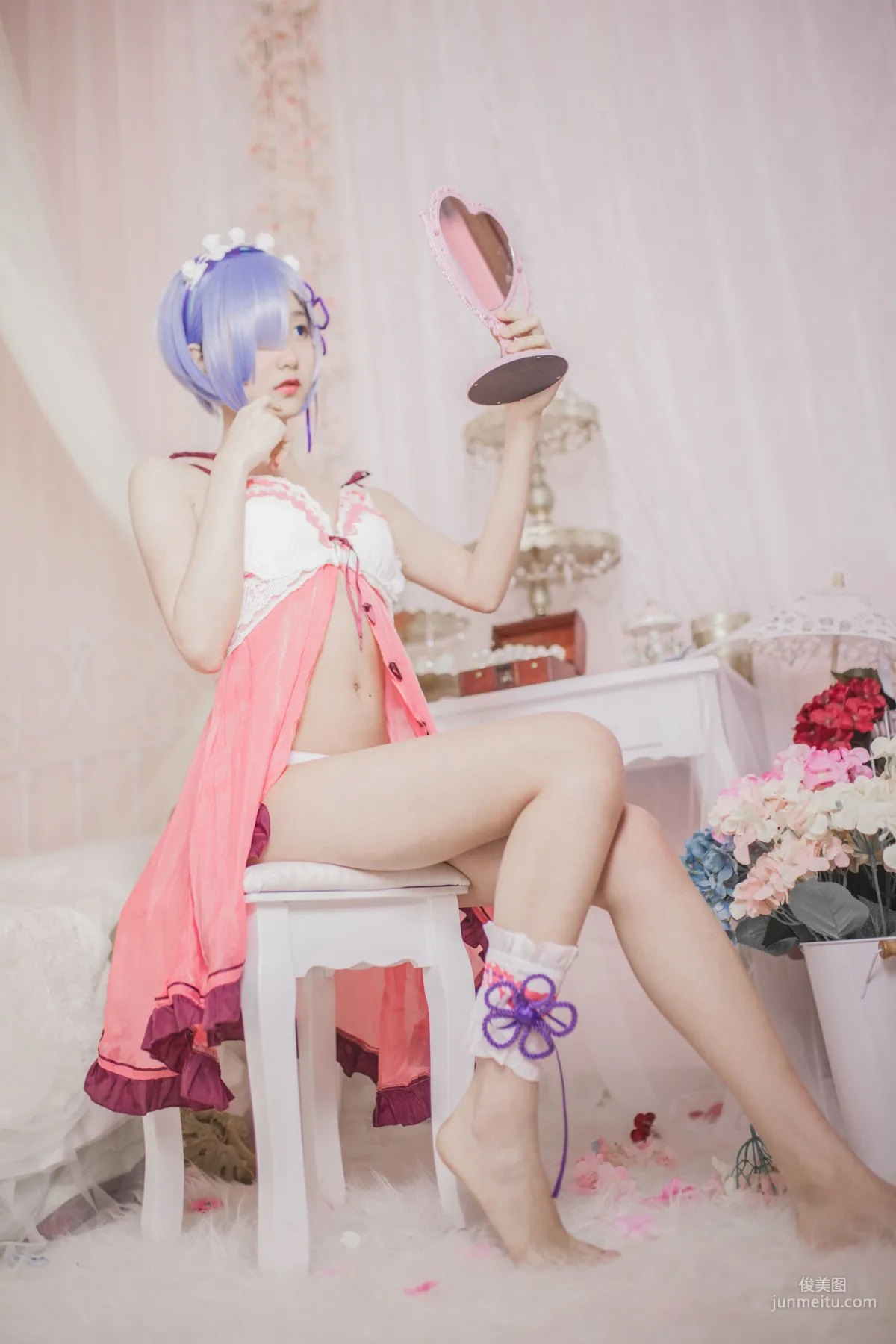 Mu Mianmian OwO Rem Pajamas [COSER Beauty] Photo Set photo 8