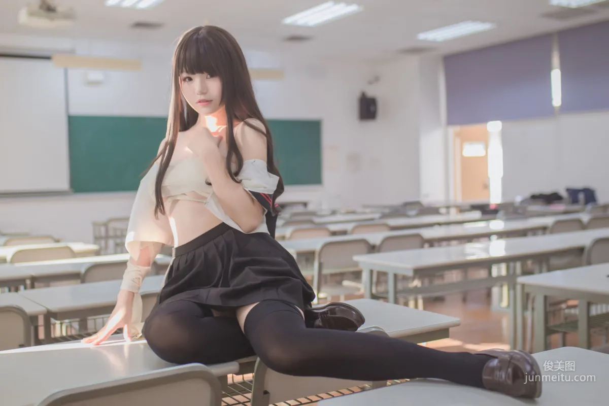 Yoko宅夏Cos《黑絲JK》 [COSPLAY美女] 寫真集 14