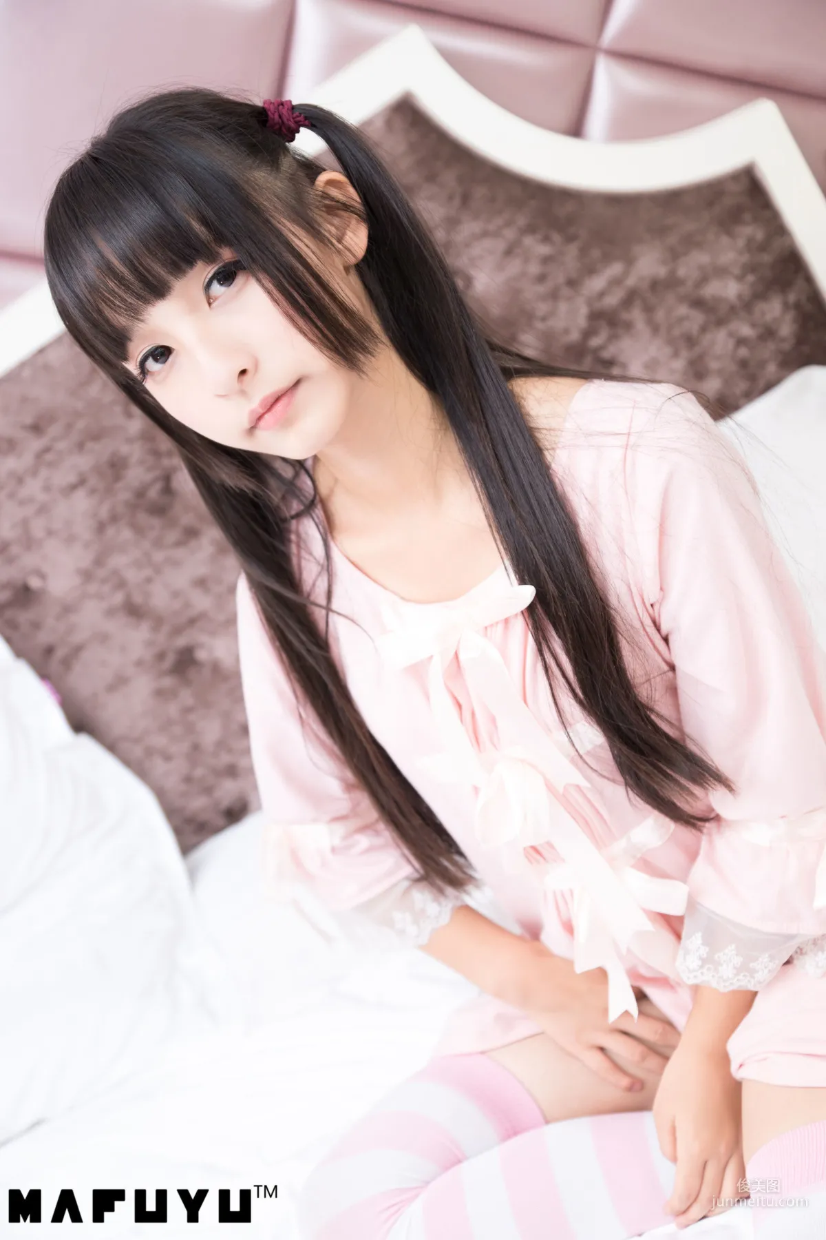 Shenle Banzhen Dong, Pink and White Stripes Series [Cosplay Collection] Photo Set photo 17