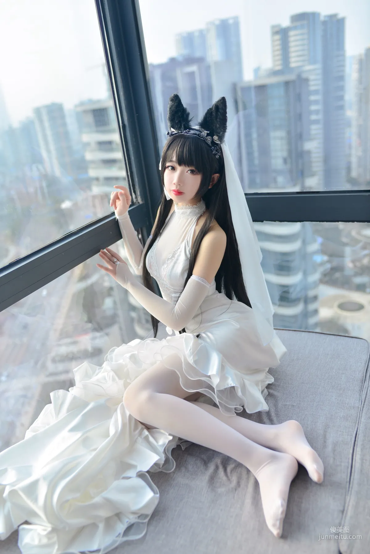 雪琪SAMA《爱宕婚纱》 [福利COSPLAY] 写真集24