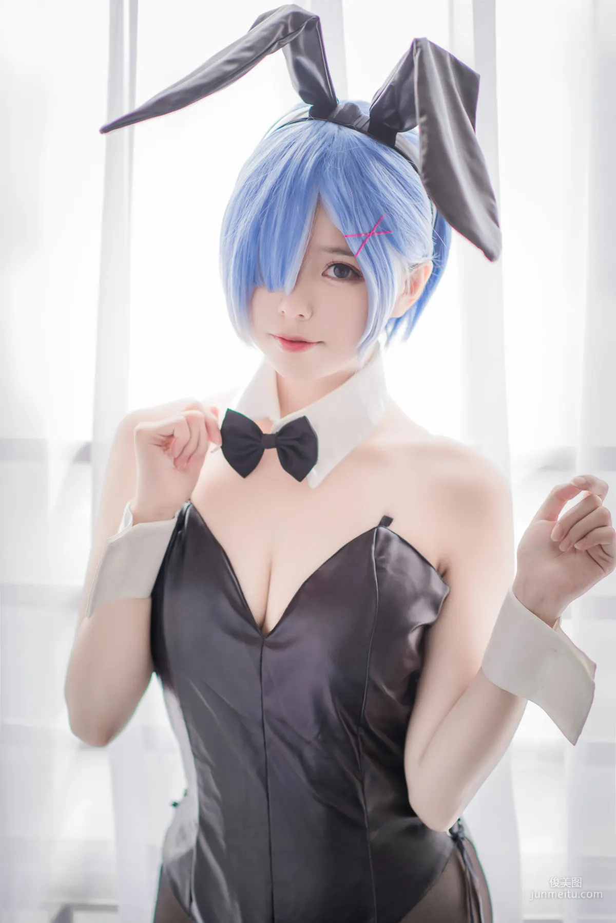 Xiaoye Meizi w 'White Gauze Skirt + Rem Nurse + Rem Bunny Girl' [Web Idols] Photo Set photo 27