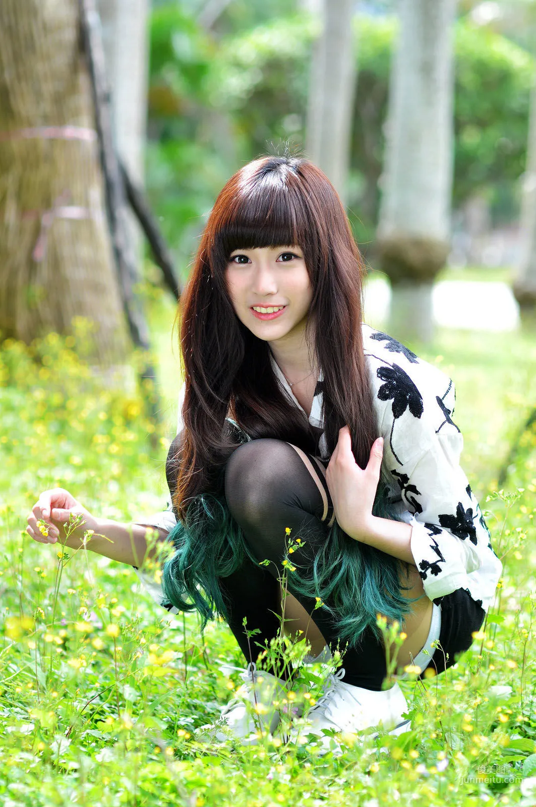 Zhang Chushan, Taipei Zhongshan Station McDonald's, School Beauty Goddess Park Fresh Outdoor Shoot Photo Set photo 38